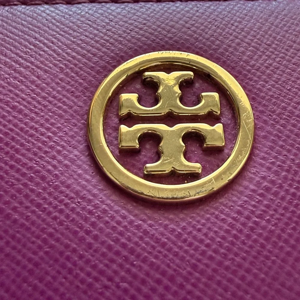EUC Tory Burch Dena Leather Zip Continental Clutch Wallet - Picture 8 of 9